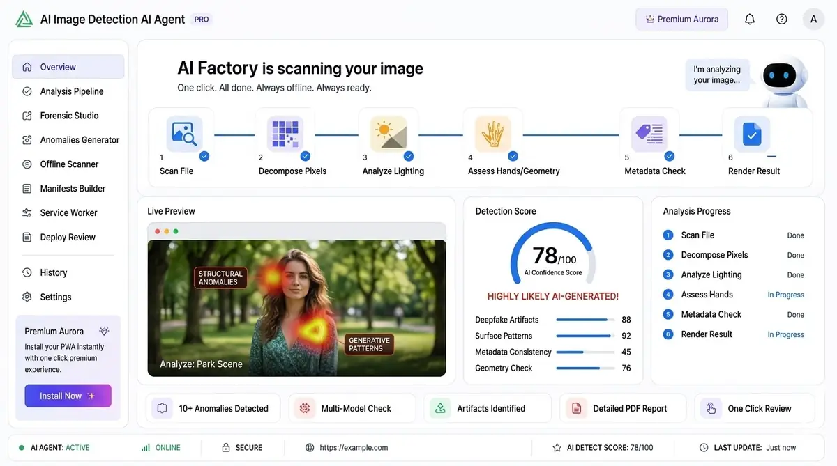 AI keylogger detection Game Master — example of the AI tool dashboard software